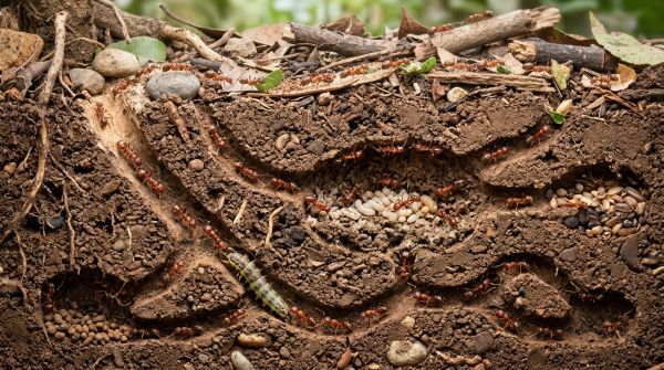 Comment les insectes sociaux organisent-ils leur travail pour maximiser l'efficacité de leur colonie?
